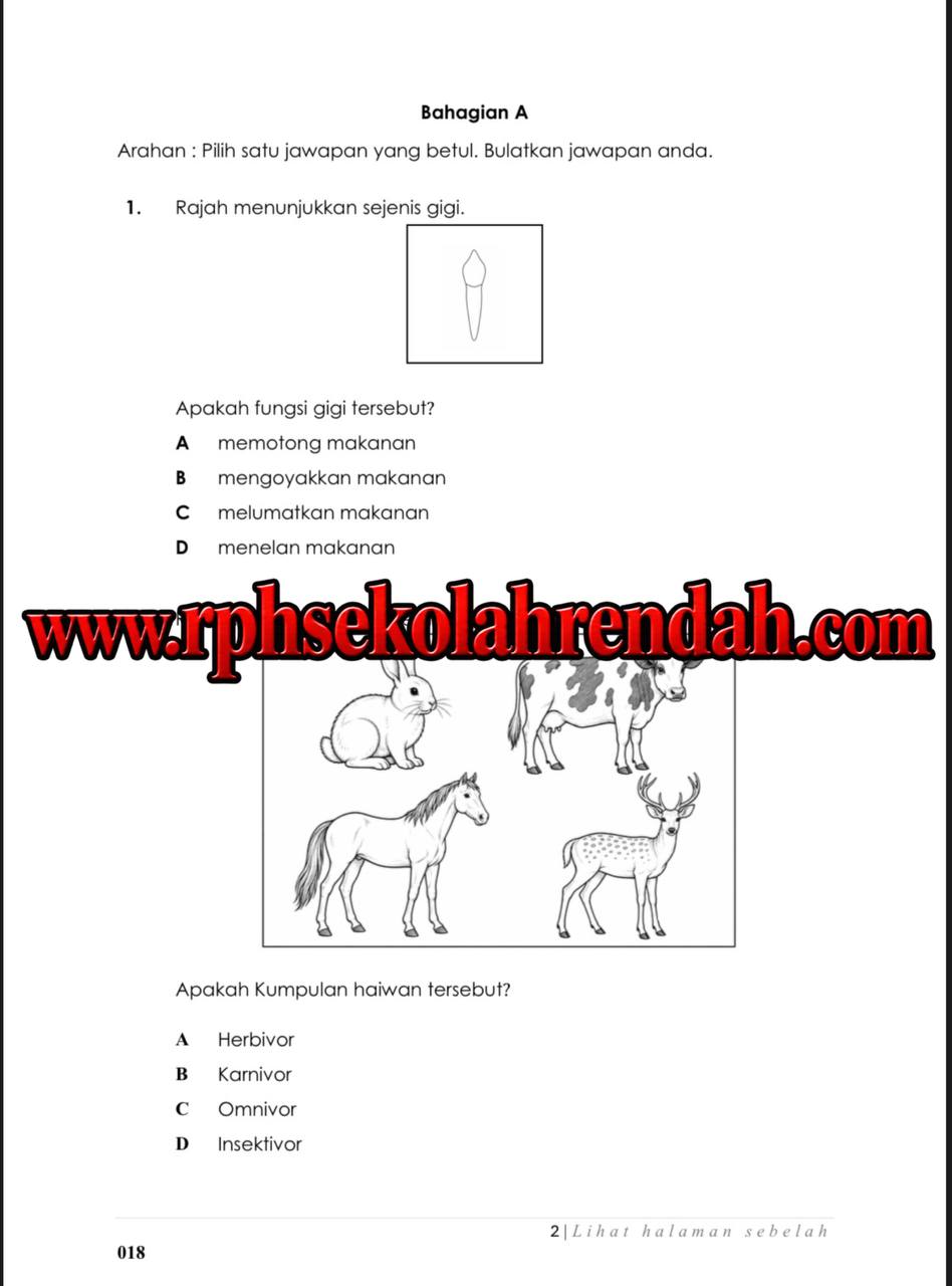 PASA - Sains Tahun 3 2026 (Set 1 - Soalan + JSU) PASA - Sains Tahun 3 2026 (Set 1 - Soalan + JSU) - Image 3