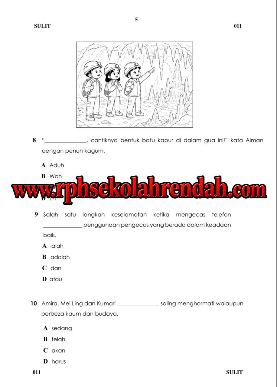 PASA - Bahasa Melayu Tahun 3 2026 (Set 1 - Soalan Sahaja) PASA - Bahasa Melayu Tahun 3 2026 (Set 1 - Soalan Sahaja) - Image 4