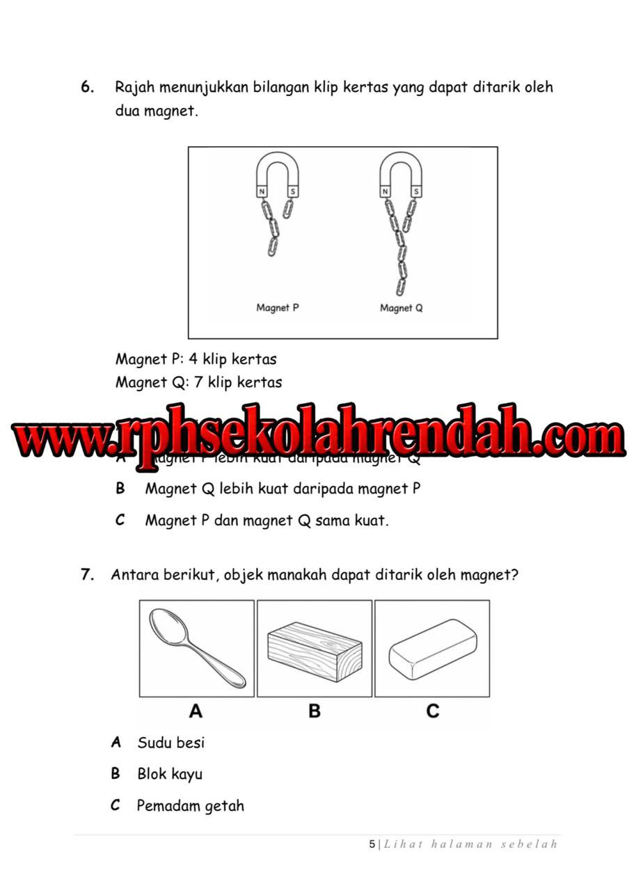 PASA - Sains Tahun 1 2026 (Set 1 - Soalan Sahaja) PASA - Sains Tahun 1 2026 (Set 1 - Soalan Sahaja) - Image 4
