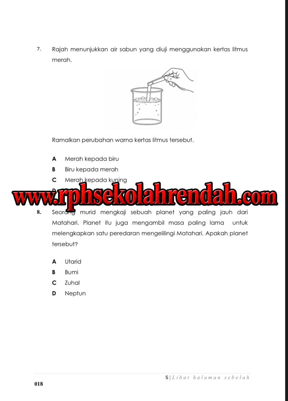 PASA - Sains Tahun 3 2026 (Set 1 - Soalan + JSU) PASA - Sains Tahun 3 2026 (Set 1 - Soalan + JSU) - Image 4