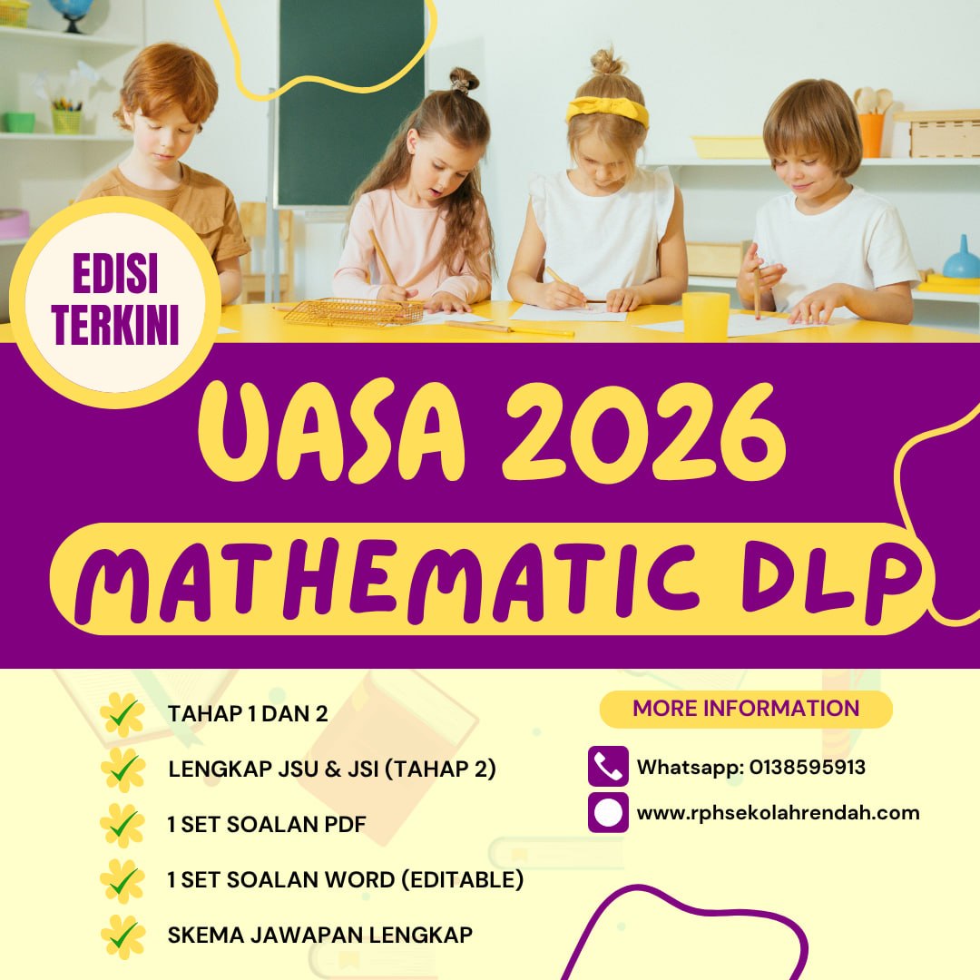 UASA - Mathematics DLP Tahun 5 2026 (Set 1 - Soalan Sahaja) UASA - Mathematics DLP Tahun 5 2026 (Set 1 - Soalan +JSU)