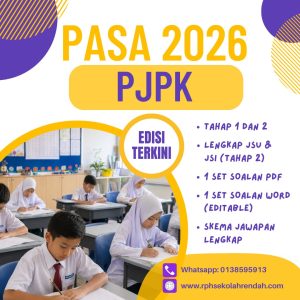 PASA - PJPK Tahun 3 2026 (Set 1 - Soalan Sahaja) PASA - PJPK Tahun 3 2026 (Set 1 - Soalan + JSU)