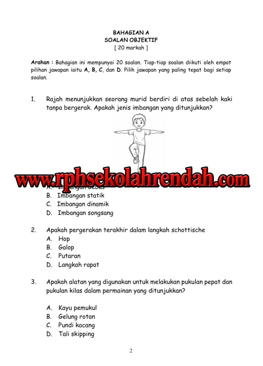 PASA - PJPK Tahun 3 2026 (Set 1 - Soalan Sahaja) PASA - PJPK Tahun 3 2026 (Set 1 - Soalan Sahaja) - Image 3